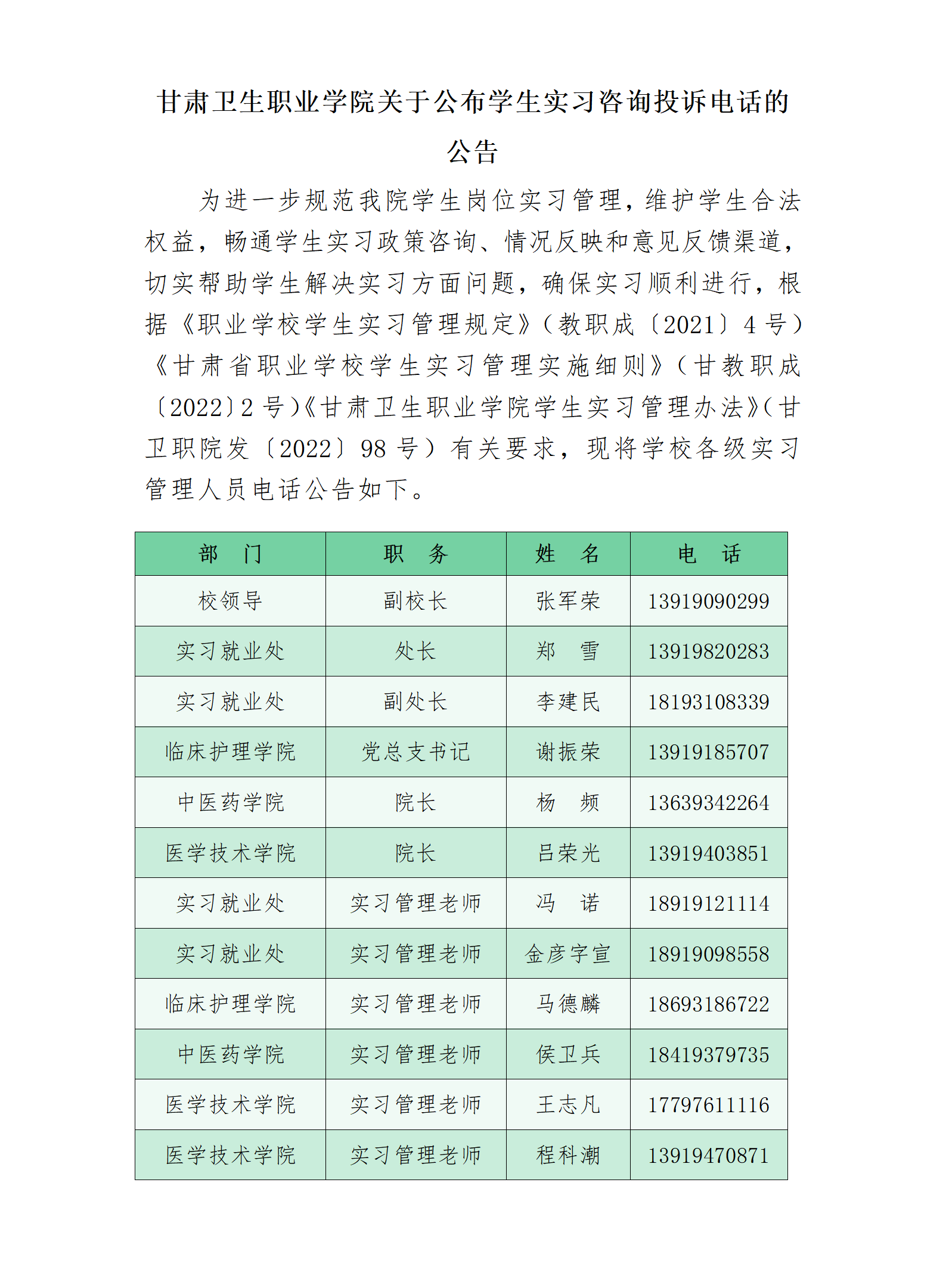 2306161929cc威尼斯关于公布学生实习咨询投诉电话的公告_01.png